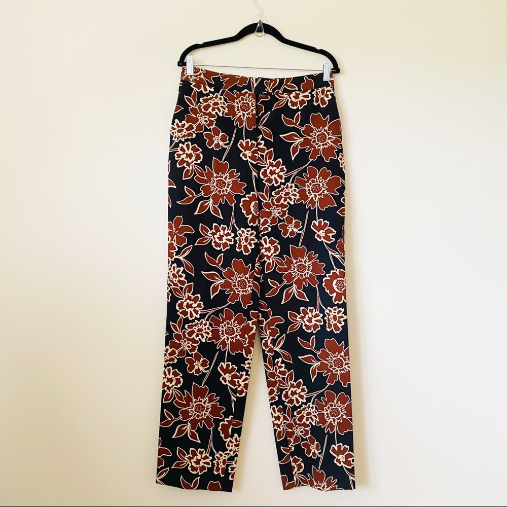 ZARA Basic Women’s Floral Straight Leg Pants Size Medium
